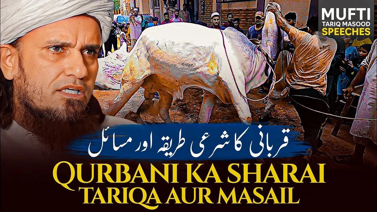 Qurbani Ka Sharai Tariqa Aur Masail  | Mufti Tariq Masood Speeches